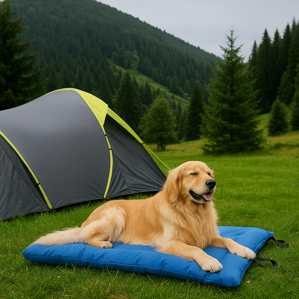 Matelas Chien - CampComfyNest™ - Bleu