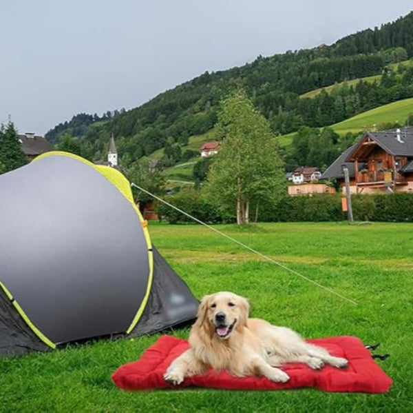 Matelas Chien - CampComfyNest™ - Rouge