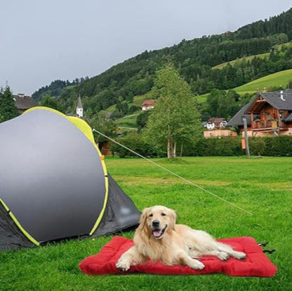 Matelas Chien - CampComfyNest™ - Rouge