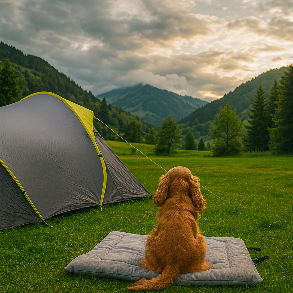 Matelas Chien - CampComfyNest™ - Gris