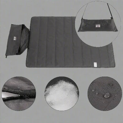 Tapis pour chien - PortableDogMat™ - Gris foncé
